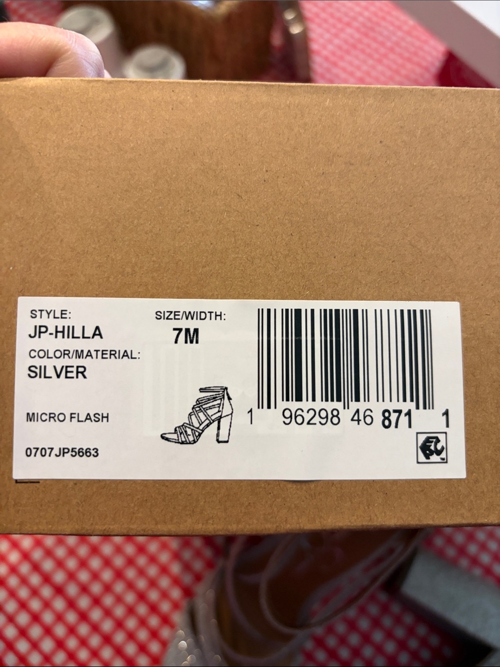 Jessica Simpson size 7m silver strap high heels - Picture 2 of 9
